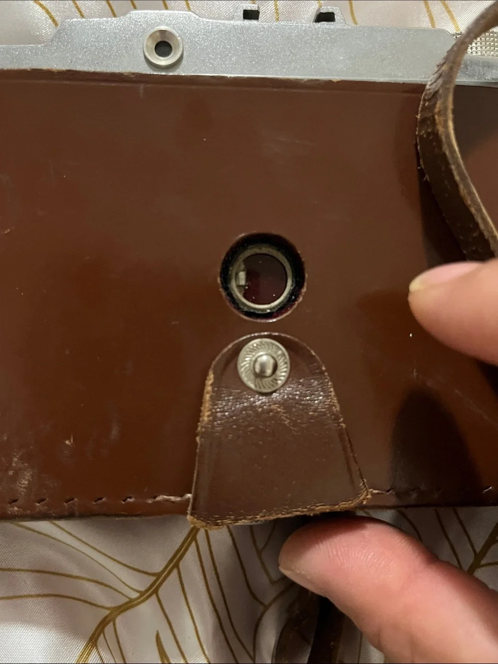 Report Vintage Folding Film Camera in Brown and Silver